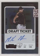 2021 Panini Contenders Prospect Red Draft Ticket 31/75 Mackenzie Gore Auto 0qi1