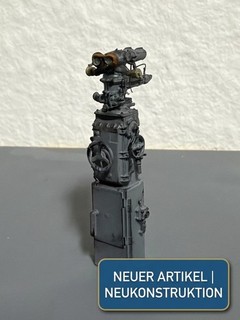 Columna de destino de torpedos 1:40 lancha rápida Graupner comadreja pintada pieza única patrón manual