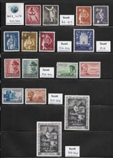 WC1_14278. CROATIA. Nice lot of 1942-1943 semi postal cplt. sets. MH/Used