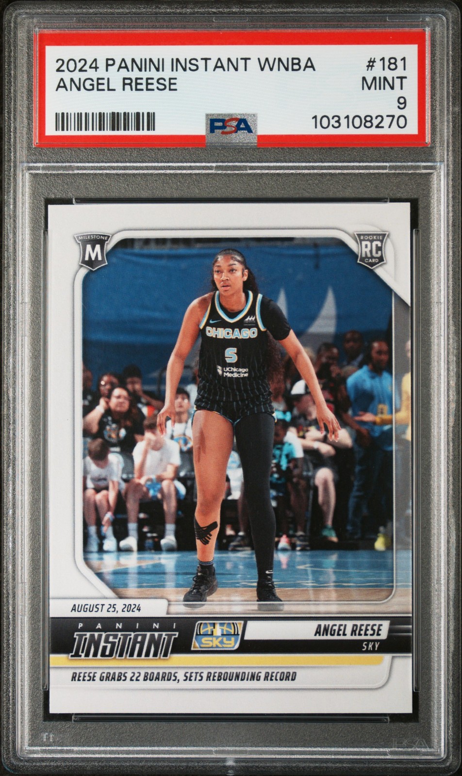 2024 PANINI INSTANT WNBA #181 ANGEL REESE ROOKIE RC PSA 9