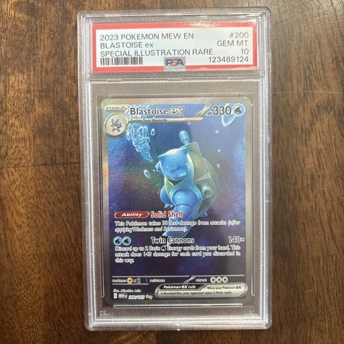 Blastoise ex 200/165 Sv: Scarlet & Violet 151 Holo PSA 10