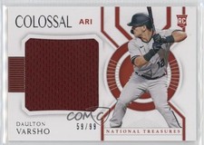 2021 Panini National Treasures Colossal Materials 59/99 Daulton Varsho 0u9w