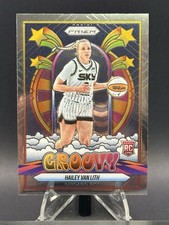2025 Panini Prizm WNBA #14 Hailey Van Lith Groovy Base RC Chicago Sky 