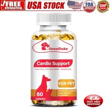 Pets Cardiac Support - Blood Circulation Cat  Dog Heart Supplement with Taurine