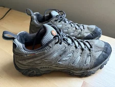 Merrell Men's Moab Waterproof Hiking Boots, Beluga, Size 10, Pre-Owned