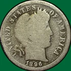 1896-O Barber Dime Good G Coin #35178