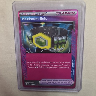Pokémon Maximum Belt 117/131 Sv: Prismatic Evolutions Holo ACE SPEC Rare English