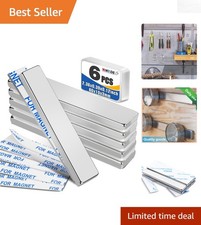 6-Pack Neodymium Magnets with 18 lbs Pull Force - Ideal for DIY Projects