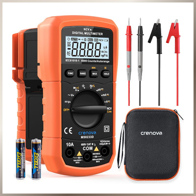 Digital Multimeter MS8233D Spannungsprüfer 6000-Count LCD Hintergrundlicht