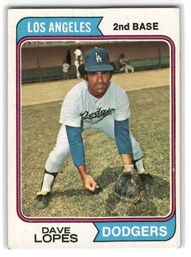Dave Lopes 1974 Topps Baseball #112 Los Angeles Dodgers