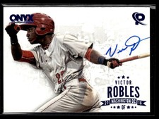 2016 Onyx Authenticated Platinum Elite Autograph Blue Victor Robles Auto
