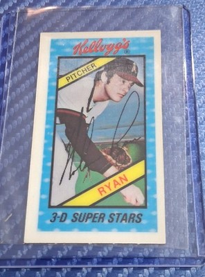 1980 Kellogg's 3-D Super Stars Nolan Ryan #20 California Angels