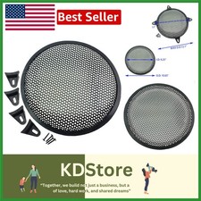 2 Pack 10 Inch Metal Mesh Speaker Grills Covers for Subwoofer  Home Audio Black
