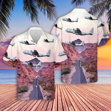 USAF Nevada Air National Guard 192d Airlift Squadron C 130H Hawaiian Shirt