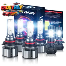 Fit Chevy Avalanche 1500 2500 2002-2006 Combo 6000K LED Headlight Bulb+Fog Light