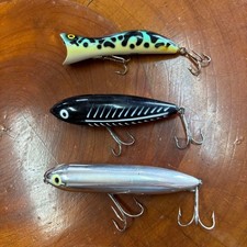 Heddon Zara II Spook Smith Lure + Hutley's XBW Fishing Lure Set Used