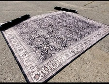 Ruggable Alessia Dark Wood 8x10 Washable Rug With Pad