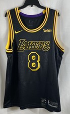 Nike Men's Kobe Bryant Lakers Jersey Black Mamba City Edition Swingman NWT XL 52