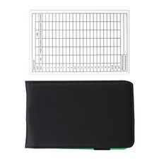 Golf Score Keeper Card Holder Golfing Recording Scorebook Beads Counter
