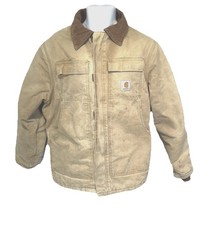 Vintage Carhartt Jacket Men’s L USA Made Brown Duck Canvas Workwear Coat