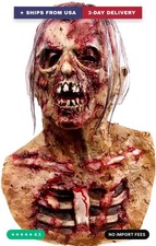 MAKEATREE Zombie Mask Vampire Head Mask for Adult Men Creepy Scary Halloween Lat