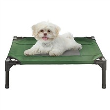 XSmall SM Dog Cat Bed Indoor Outdoor Raised Elevated Cot 24 x 18 Inch Green