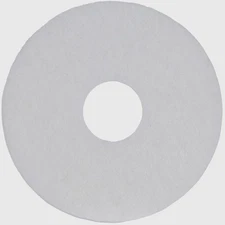 Case of 5 Sanico MVP Base Hit 12" White Polishing Floor Pad Super Polish