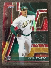 2020 Bowman's Best Jesus Luzardo #48 RC Red Refractor SSP serial 10/10 LAST