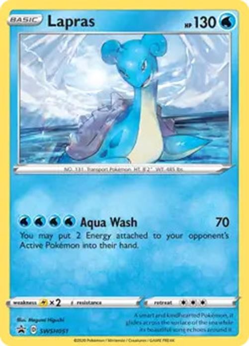 Lapras - SWSH051 - Pokemon Sword & Shield Promo Ultra Rare Holo Card NM