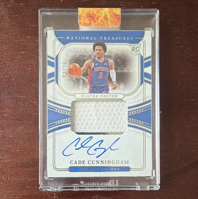 Panini National Treasures Cade Cunningham RC Auto Patch #9 /25