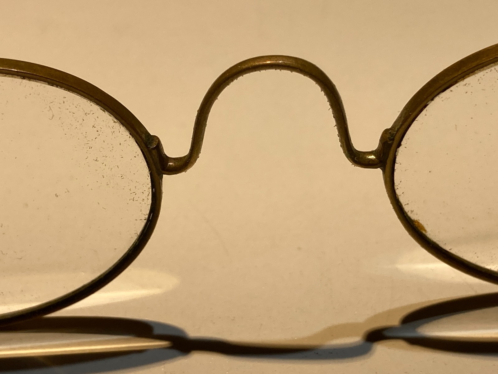 Vintage Solid Copper Eyeglasses/Spectacles , unkn… - image 3