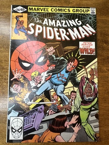 The Amazing Spider-Man #206 Marvel Comics 1980 FN