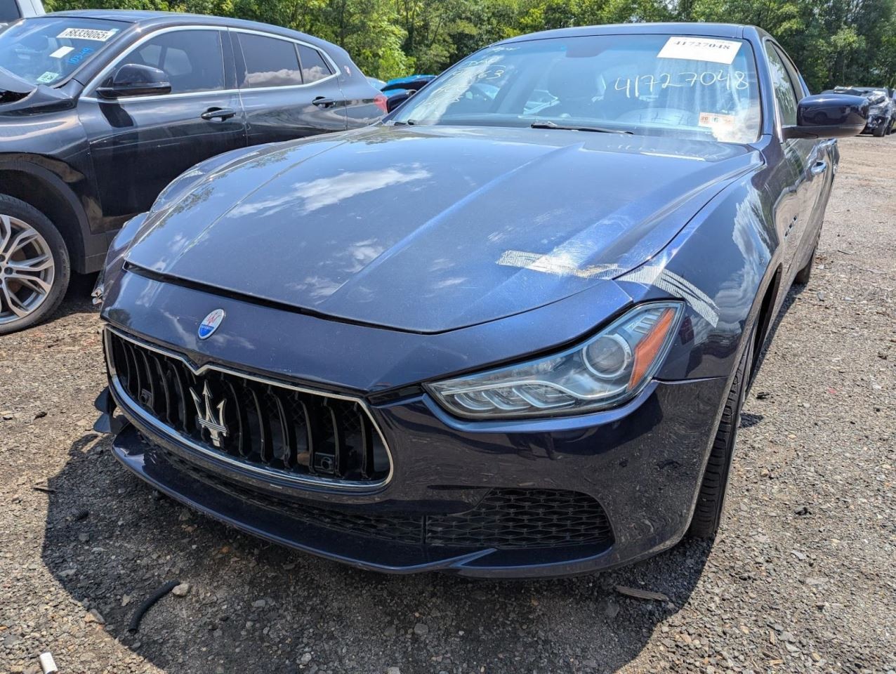 2015 Maserati Ghibli Right Passenger Power Fold Mirror Blue 426 B OEM