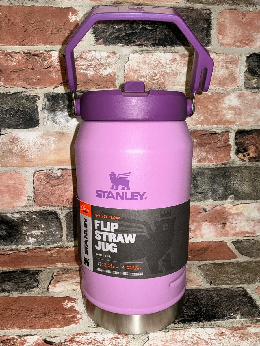 Stanley Lilac 64 oz Stainless Steel IceFlow Flip Straw Jug 20 Hr