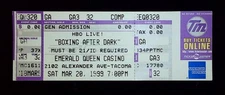 Ibeabuchi Final Fight Byrd First Loss Ticket Stub Emerald Queen Tacoma 3/20/1999