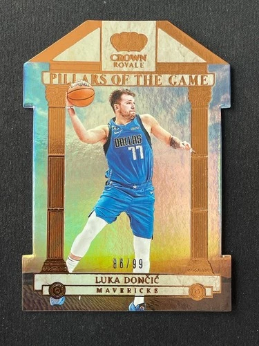 Luka Doncic 2023-24 Panini Crown Royale Pillars of the Game /99 #10
