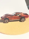 Hot Wheels Redline Custom Corvette Chevrolet 1:64 Diecast Car Red 1968 Hood