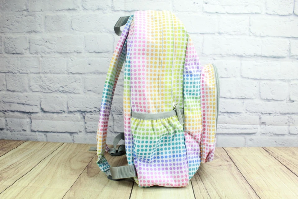 LL Bean Unisex Niños Original Paquete de Libros 24L Mochila Escolar Multicolor Polka Foto 4 de 4