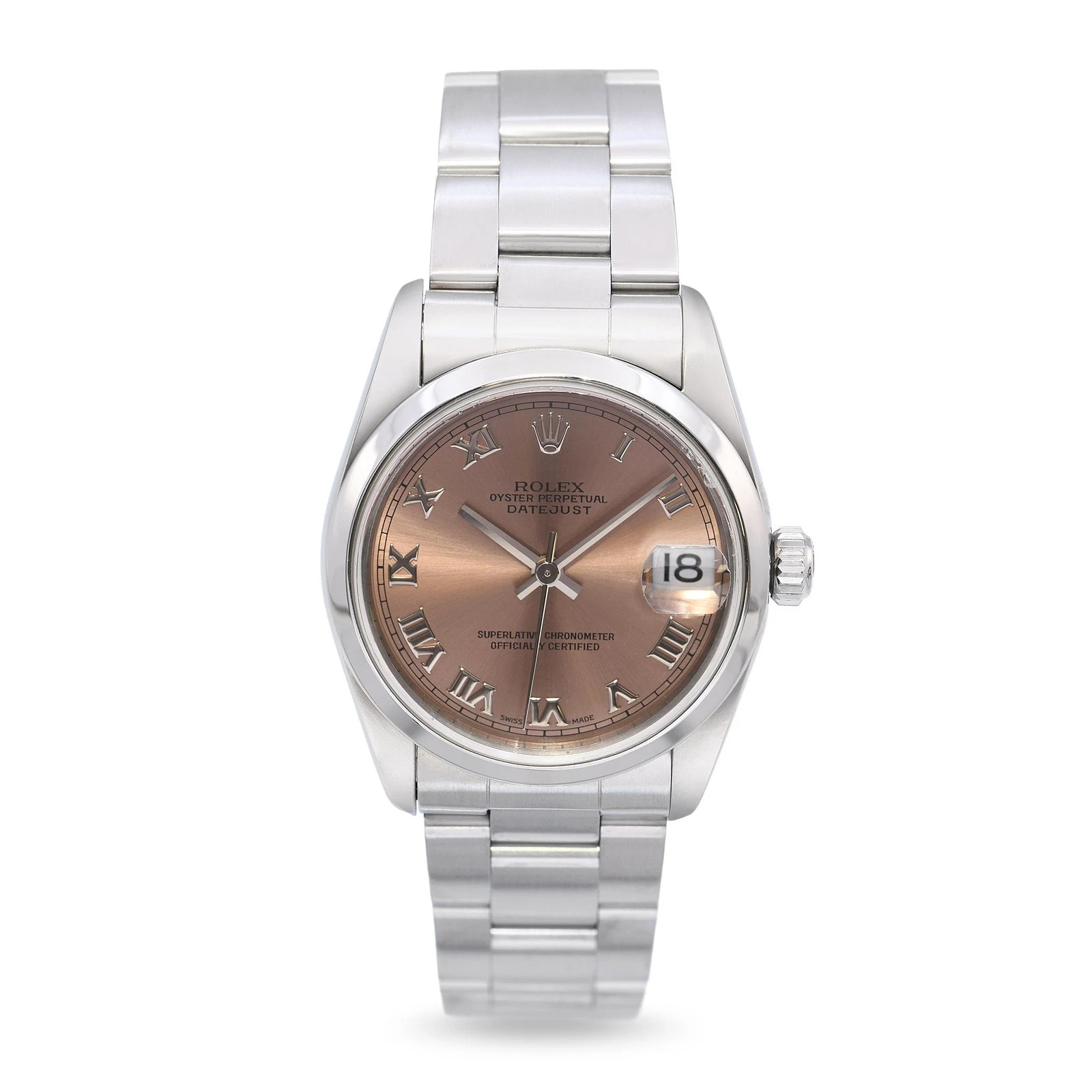 Rolex — Rolex Datejust Midsize 31mm Salmon Dial Automatic Watch Ref 78240