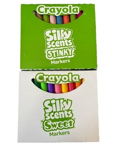 Crayola Silly Scents Sweet & Stinky 20 Washable Markers USA EUC Rare