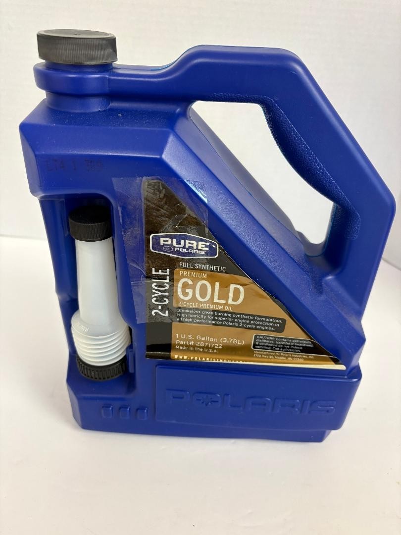 New Original OEM Polaris 2871722 Full Synthetic Premium Gold 2 Cycle Oil