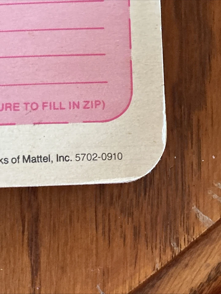 芭比时尚经典校园甜心套装密封,5702 1982 年 — 第 4/4 张图片