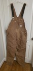 Carhart 44X32 BRN Insulated Double Knee Duck Bib Overalls — photo 1