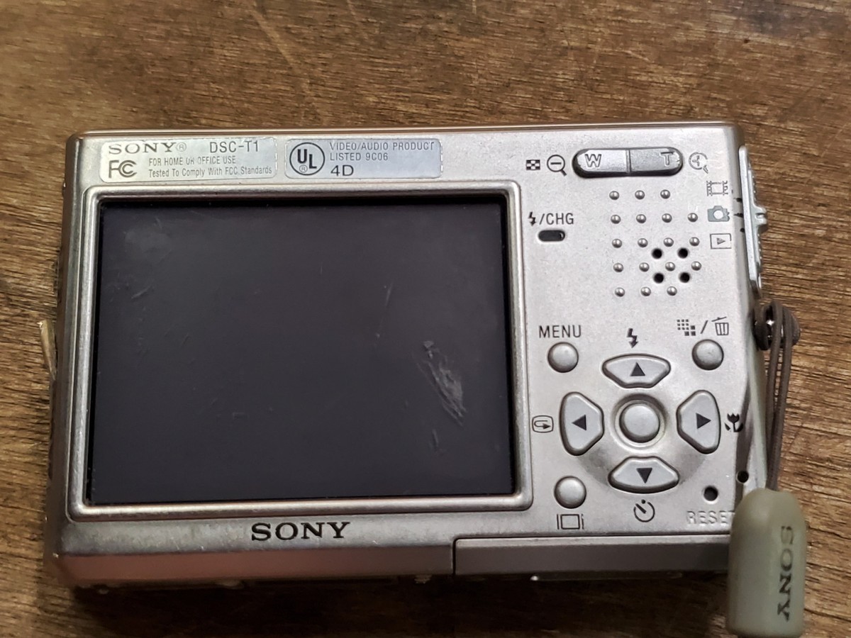 Sony DSC-T1 Cyber-Shot 5.0MP Digital Camera, Silver, For Repair