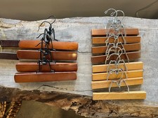 Vintage wooden skirt/pant hangers -LOT OF 23- Various Sizes