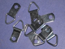 100 Triangle D-Ring Picture Frame Steel metal Hanger hooks framing 6W