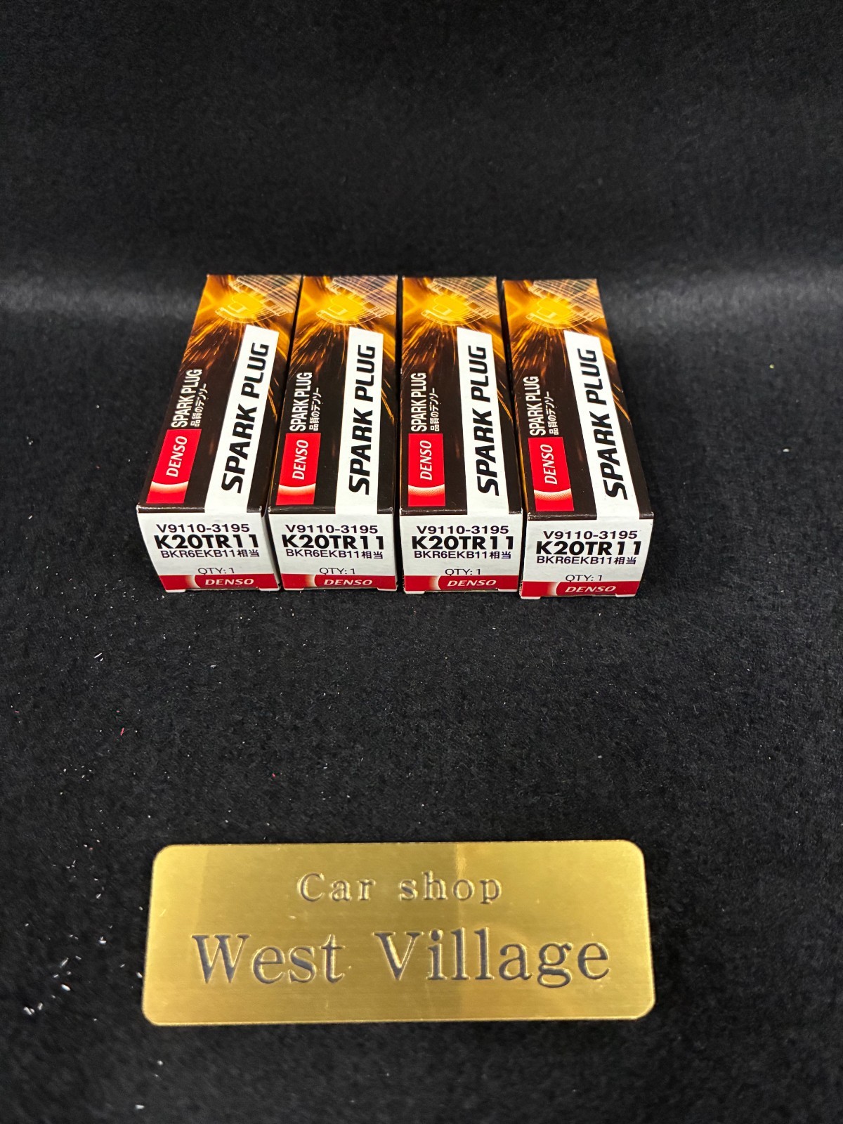 DENSO K20TR11 Spark Plug Set of 4  NGK BKR6EKB11 Equivalent  Genuine Japan