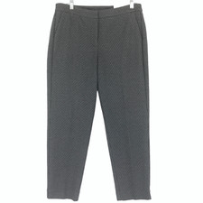 Chicos Women's 1R 8R So Slimming Juliet Slim Leg Pants Gray Black Knit NWT