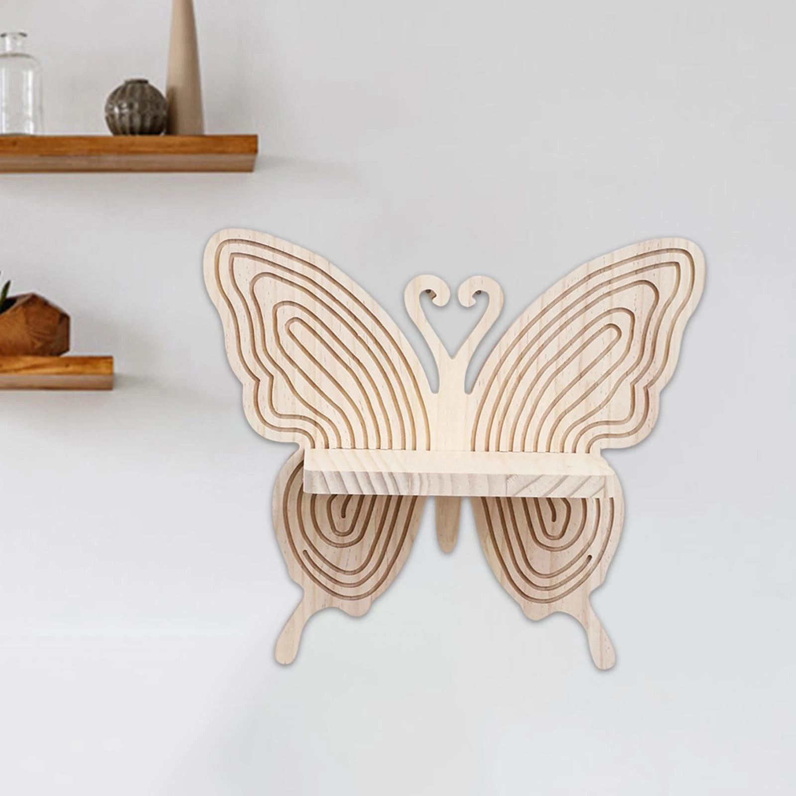 Butterfly Shaped Floating Shelves Gifts Wall Shelf for Home Bathroom Kitchen