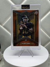 Julian Lewis Wild Card Aluminations Orange /75 Rookie QB ? High-End Case Hit. rookie card picture